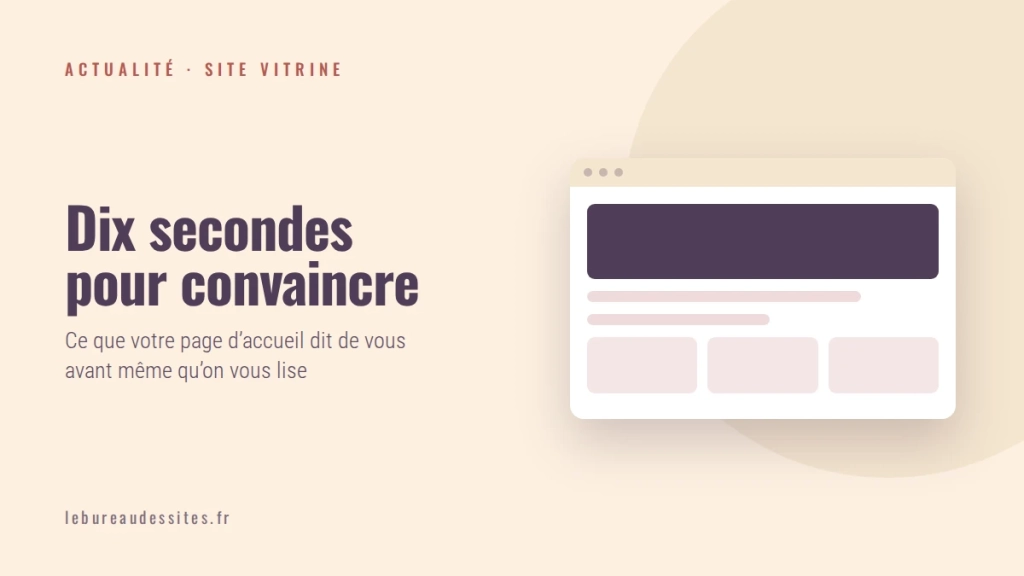 Site vitrine professionnel : ce qui fait partir un visiteur avant même le premier appel