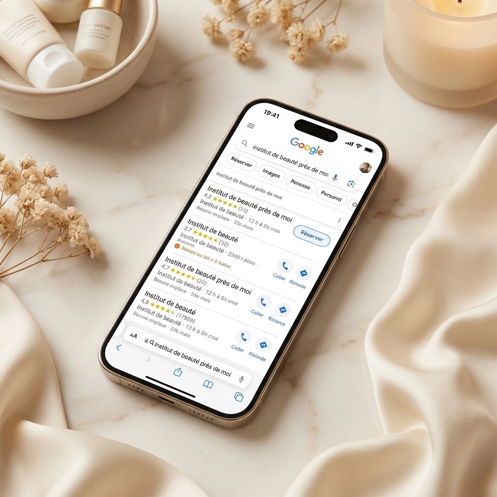 Site internet avec prise de rendez-vous en ligne pour institut de beauté