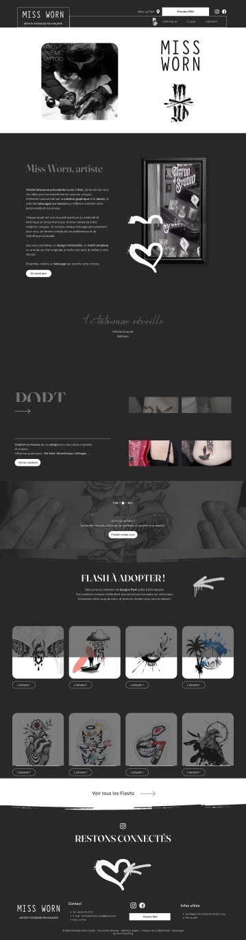 MISS WORN TATTOO — Site Bien Fait