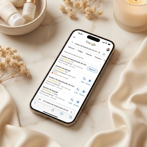 Site internet avec prise de rendez-vous en ligne pour institut de beauté